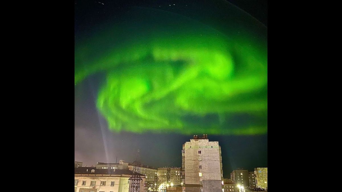 Норильск Северное сияние