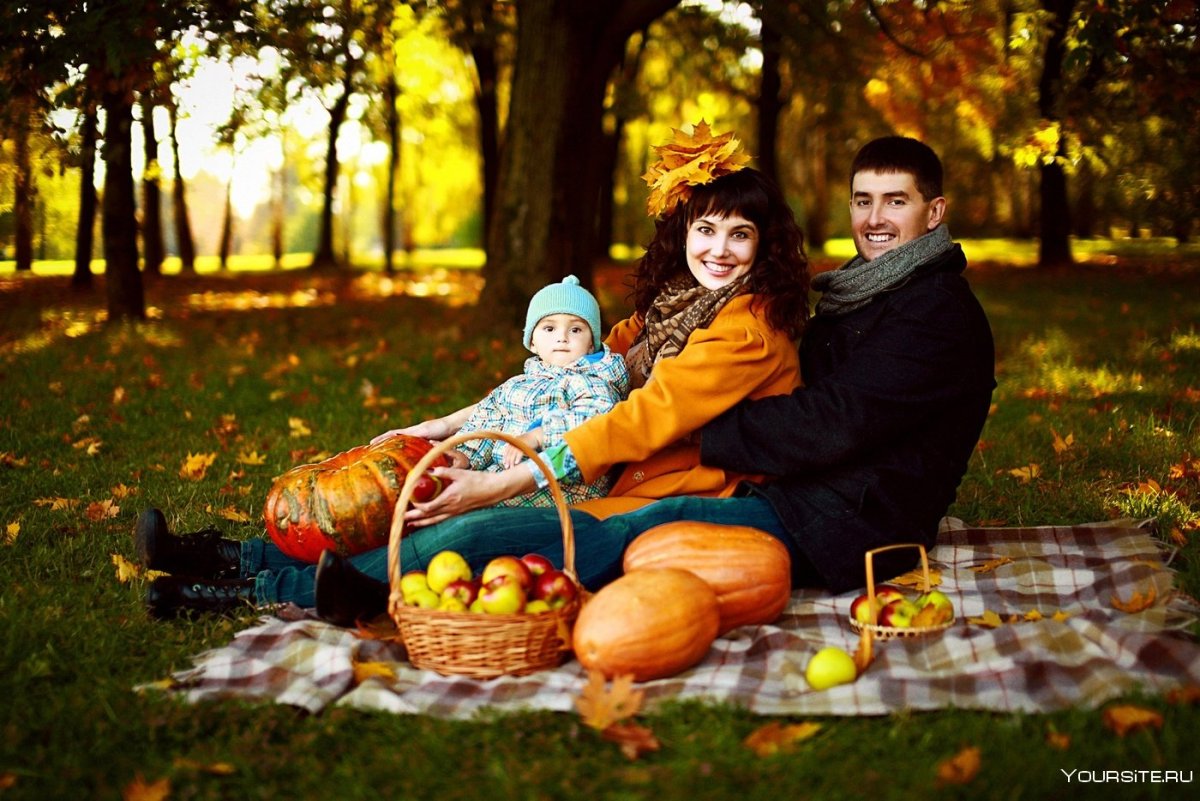 Осенние фотосессии на природе