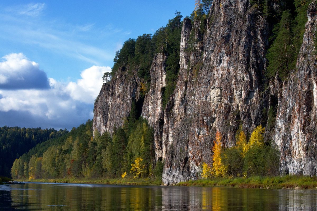 Урал, Чусовая, река, скала