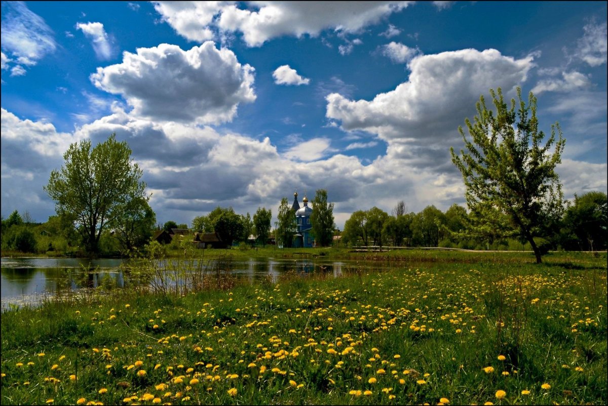 Весна природа деревня