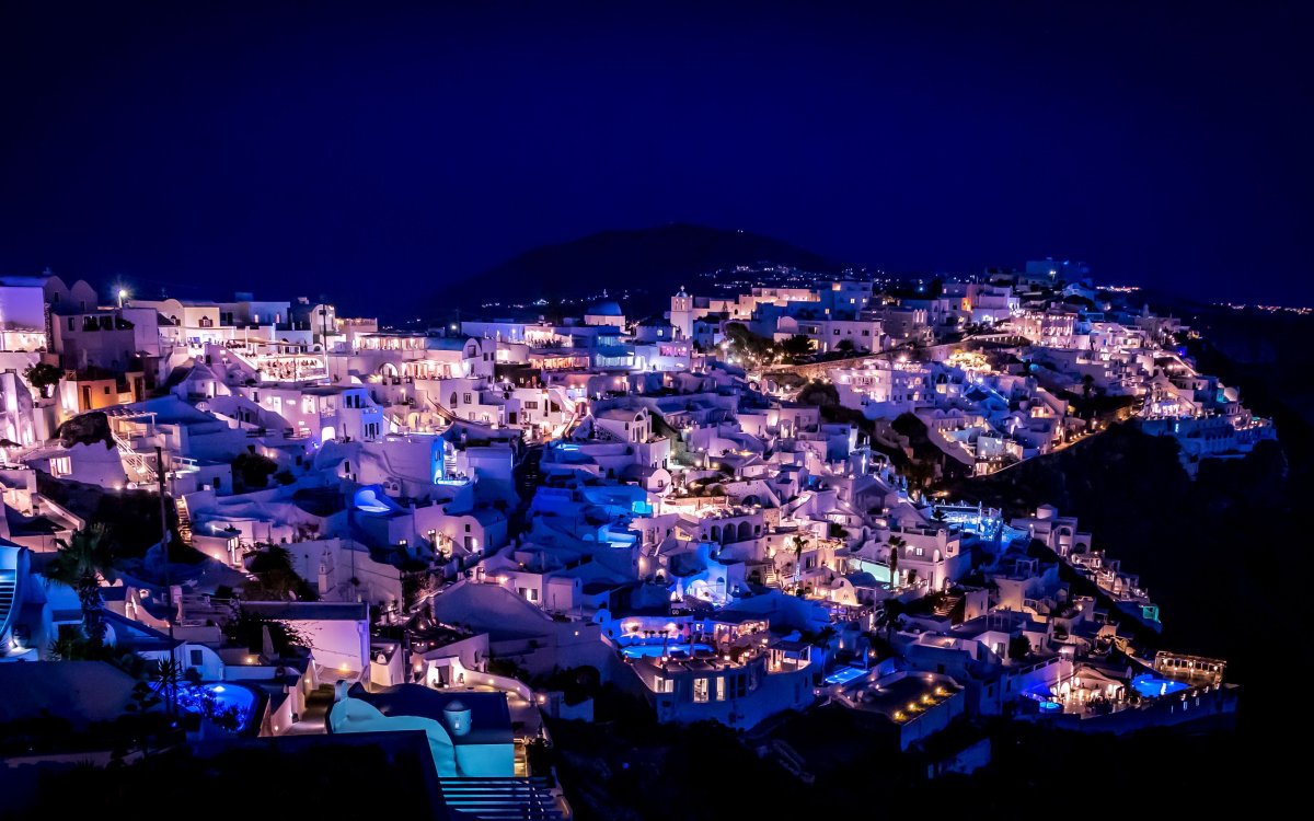 Santorini ночью