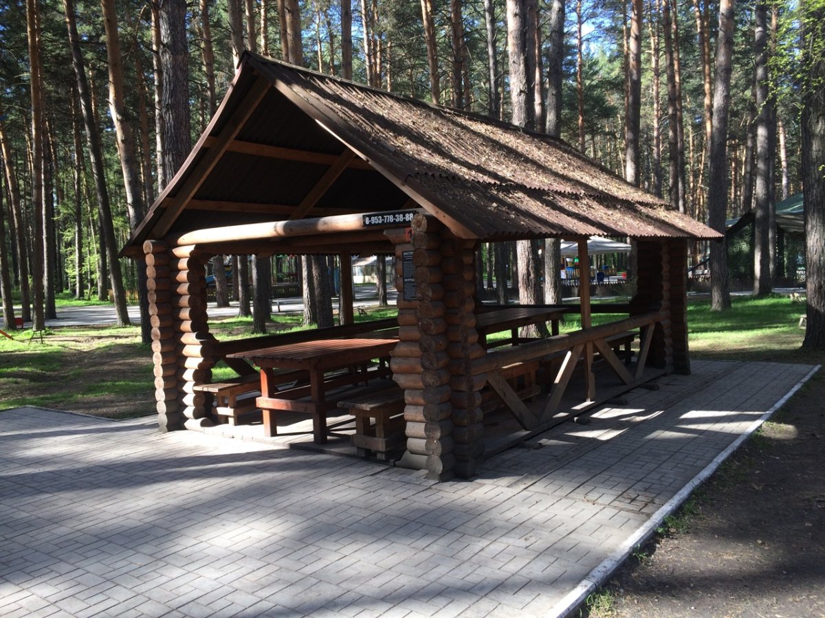 Сосновый Бор парк отель Новосибирск беседка
