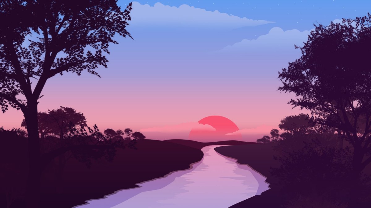 Пейзажи из аниме