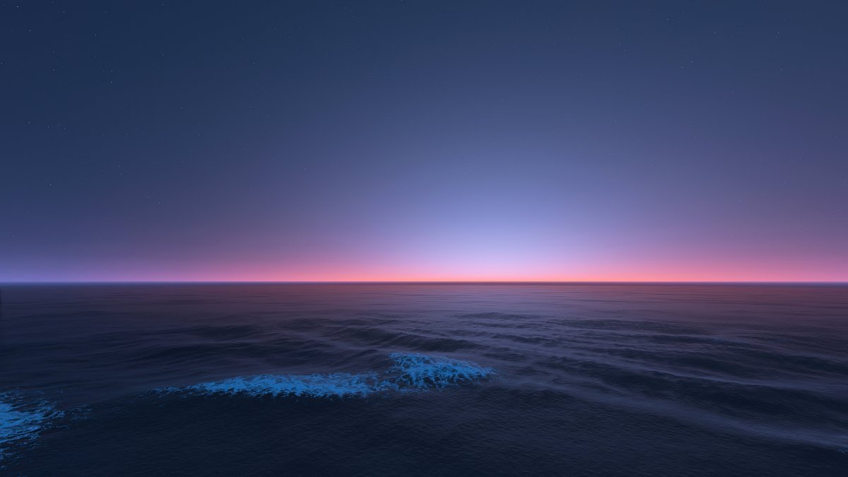 Ночь в море
