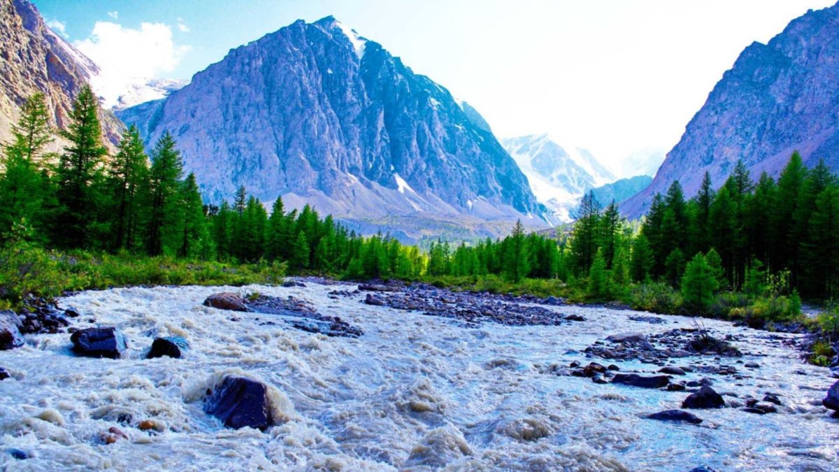 Ледник Актру горный Алтай