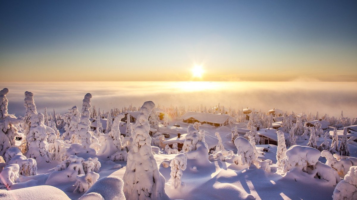Финляндия фото зимой Лапландия
