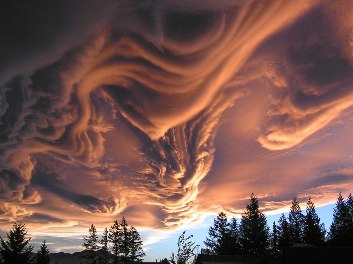Strange clouds