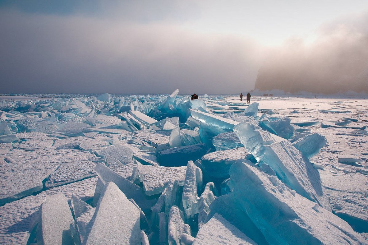 Карское море ледяные Торосы