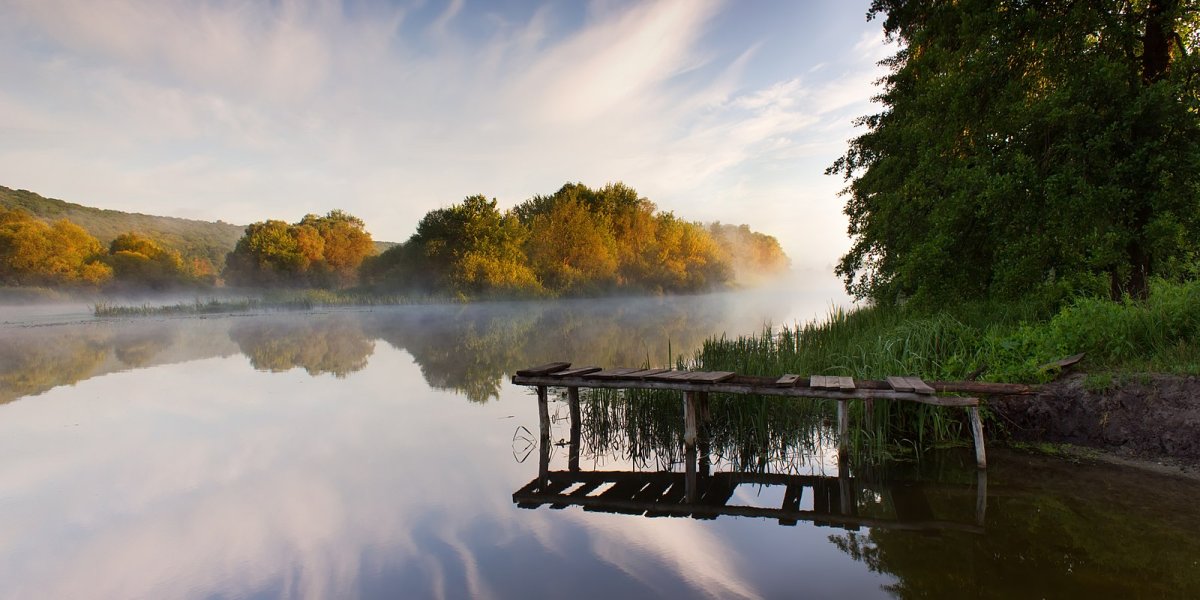 Утро на реке Раново