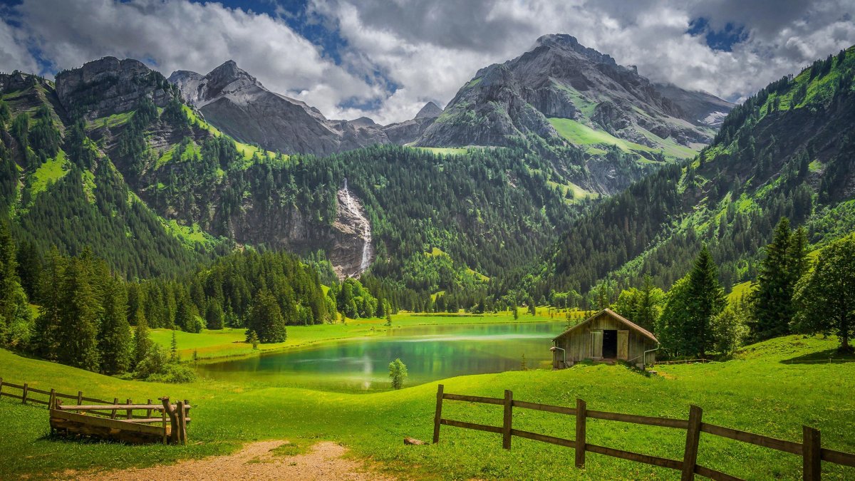 Gstaad Швейцария природа
