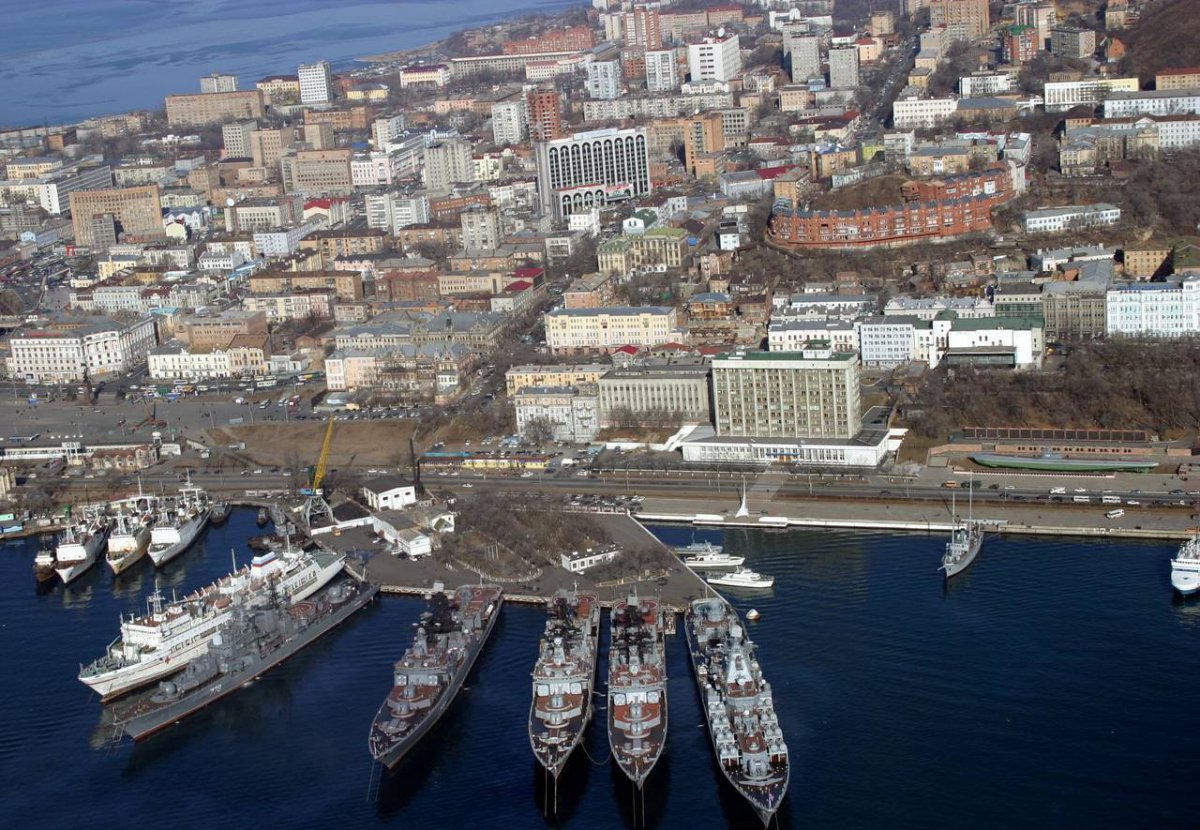 Бухта золотой Рог Владивосток корабли
