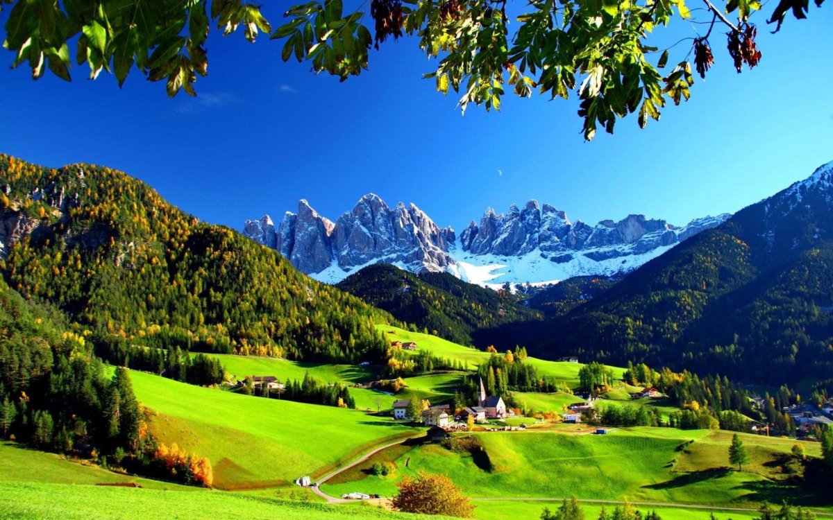 Доломитовые горы, Италия, Val di Funes