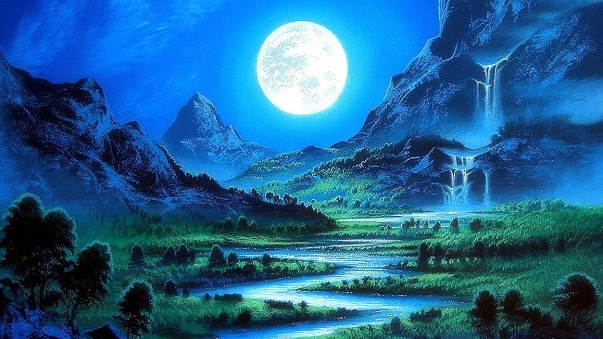 Фантастические лунные пейзажи