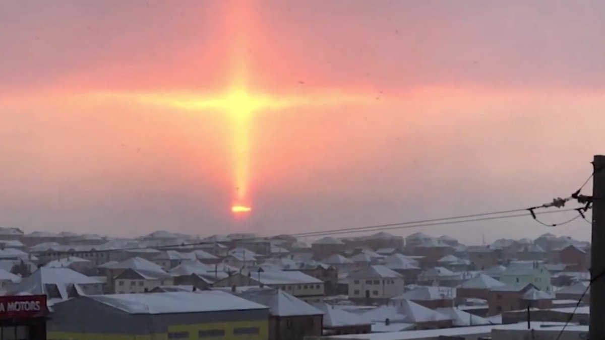 Знамение Креста на небе