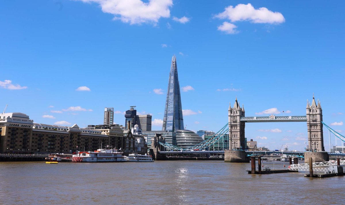 Shard, Tower Bridge and the Tower of London