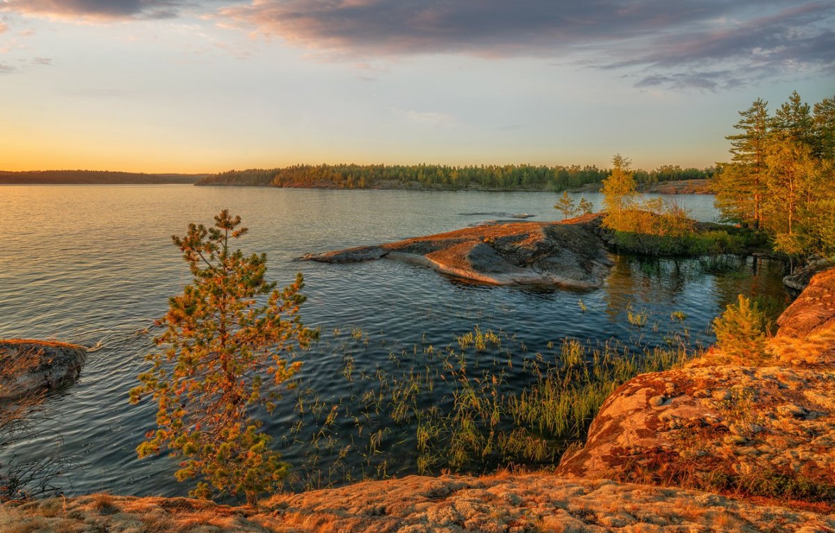 Карелия Ладожские шхеры осенью