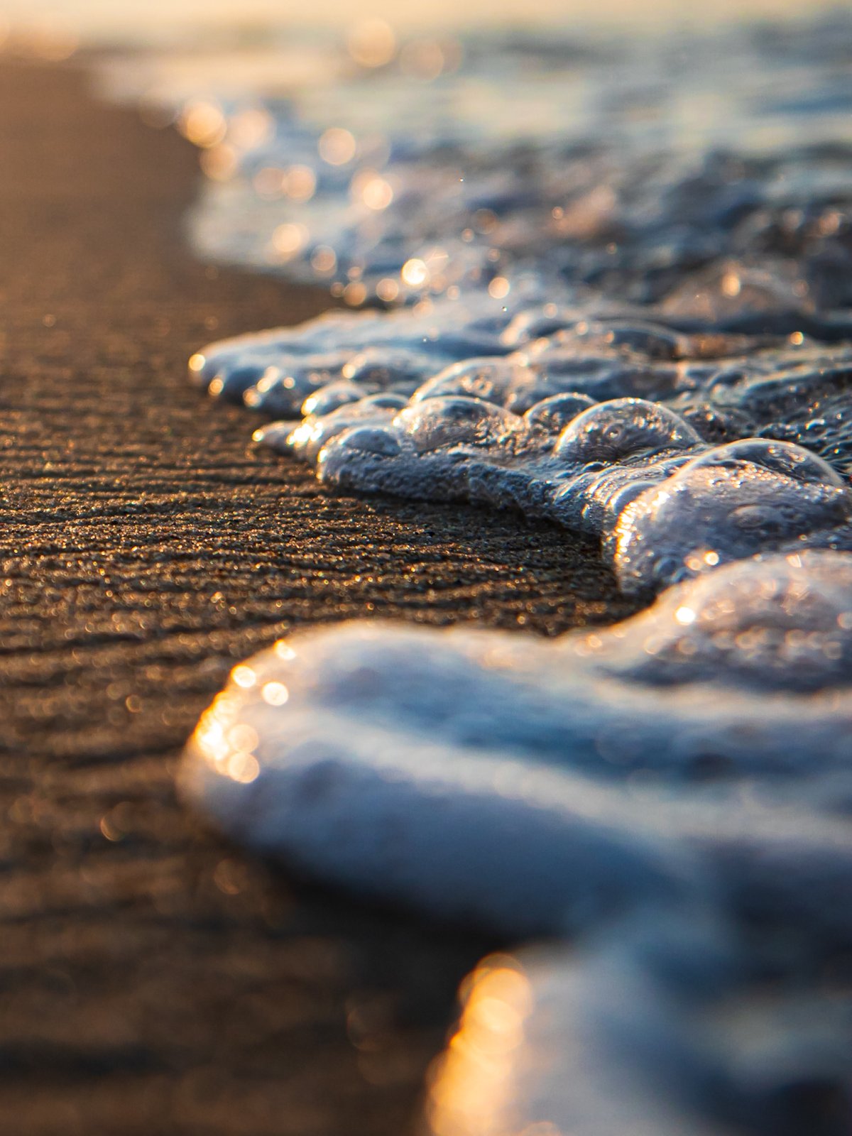 Вода на море макро