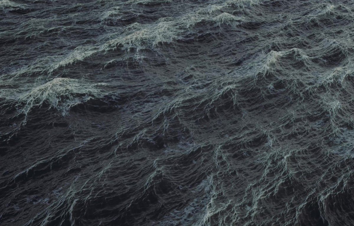 Море шторм вид сверху
