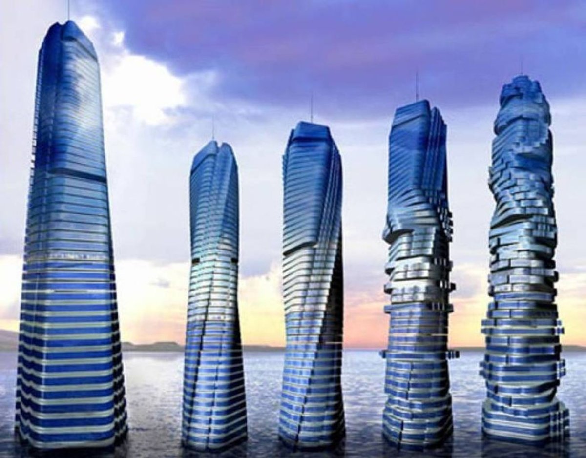 Вращающийся небоскреб Dynamic Tower