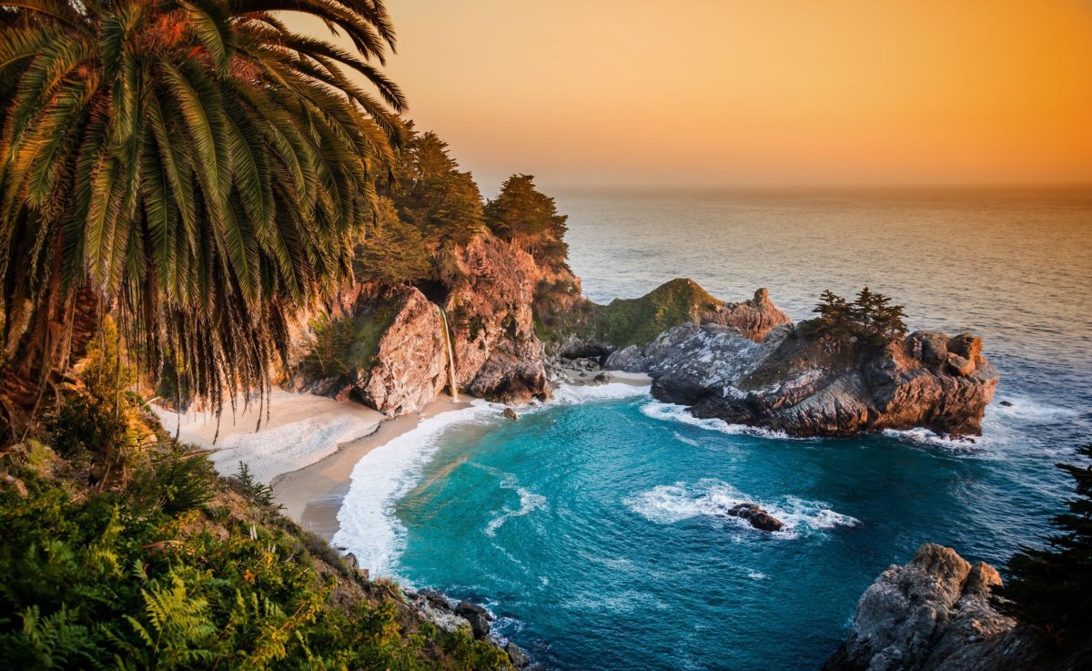 Калифорния водопад MCWAY Falls