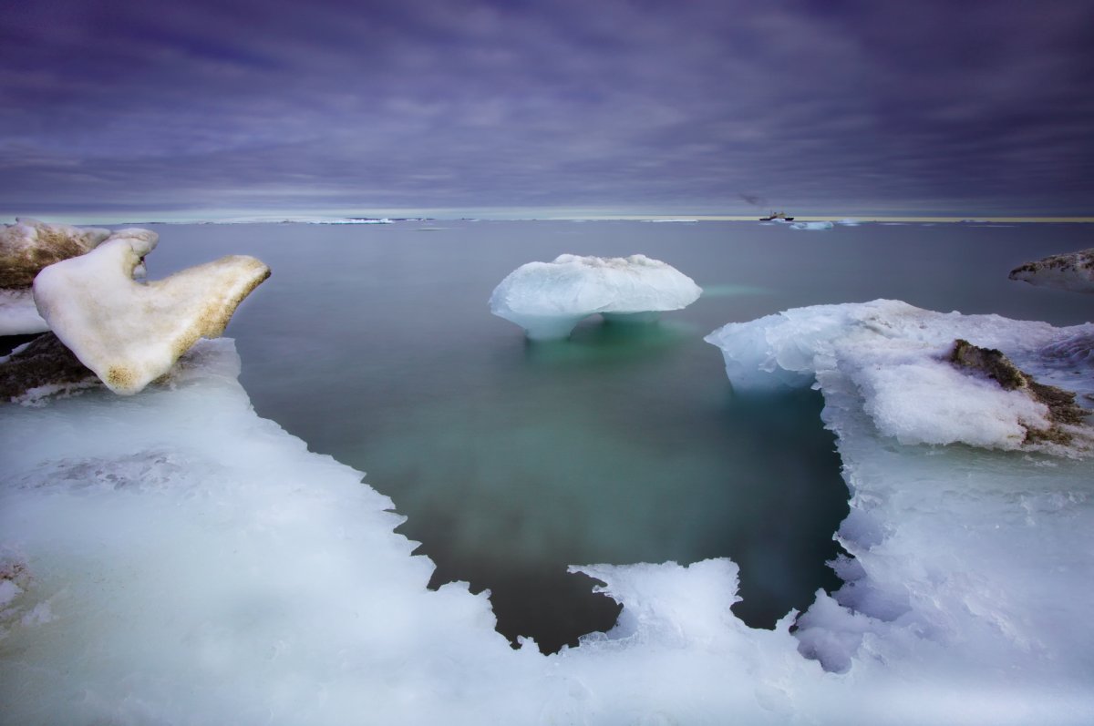 Баренцево море льды