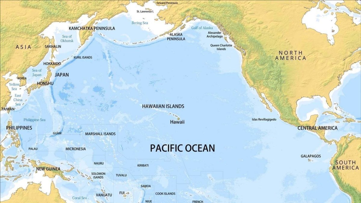 Pacific Ocean на карте