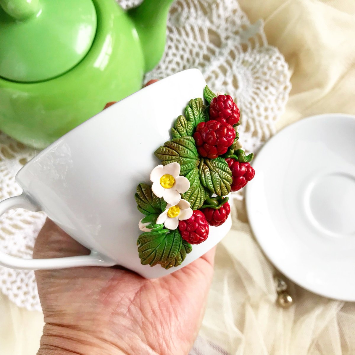 Чашечки из полимерной глины