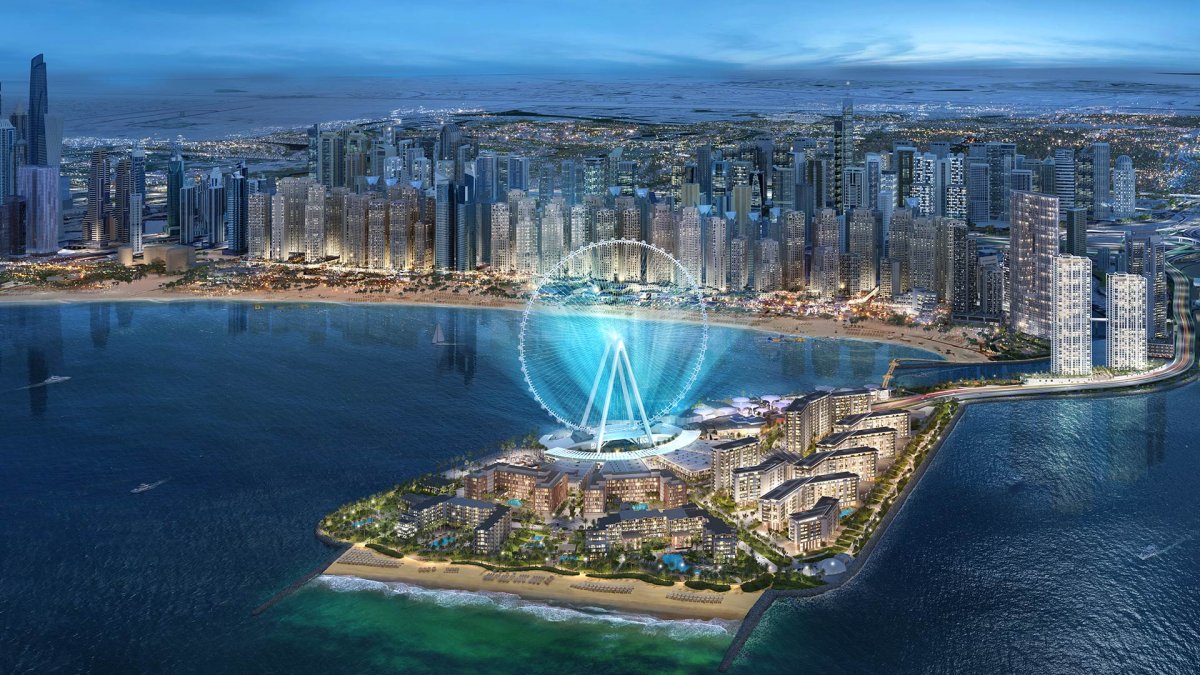 Blue Waters Dubai вывеска