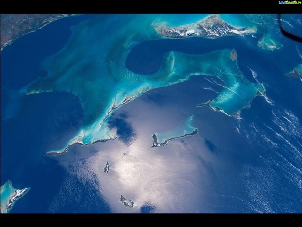 Саргассово море со спутника