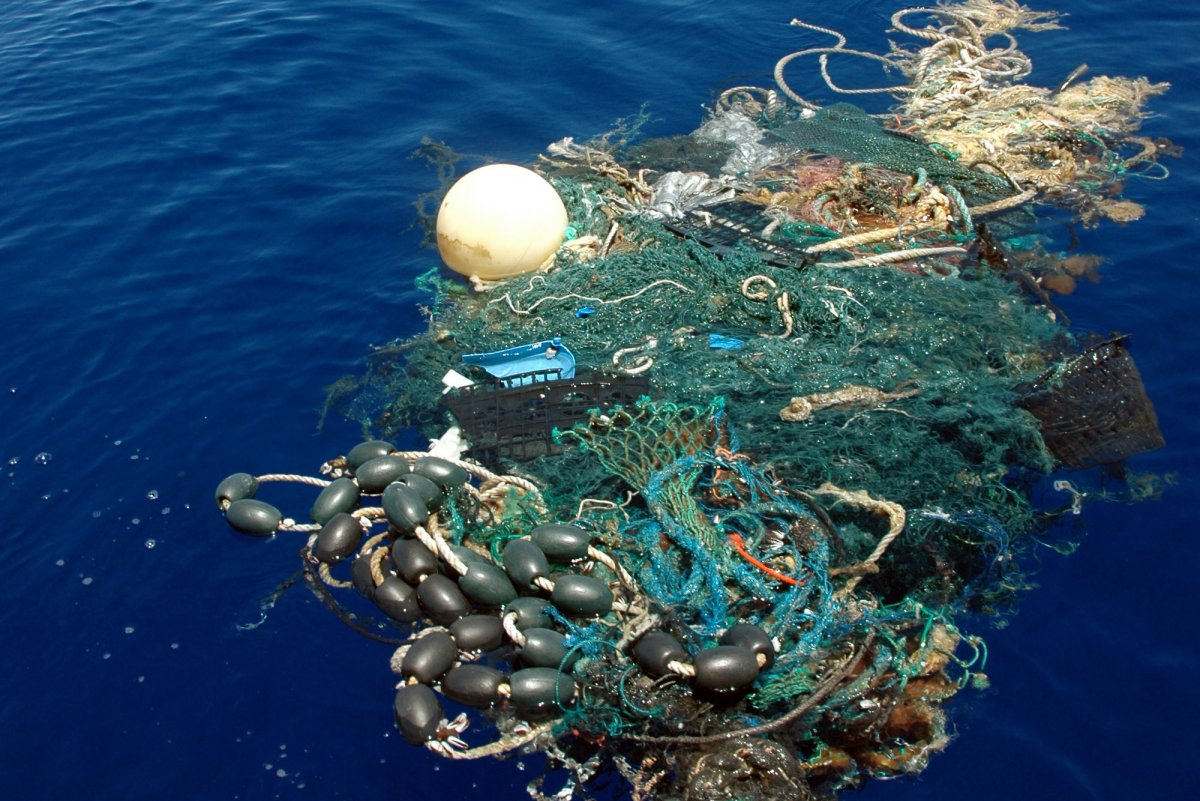 Great Pacific Garbage Patch со спутника