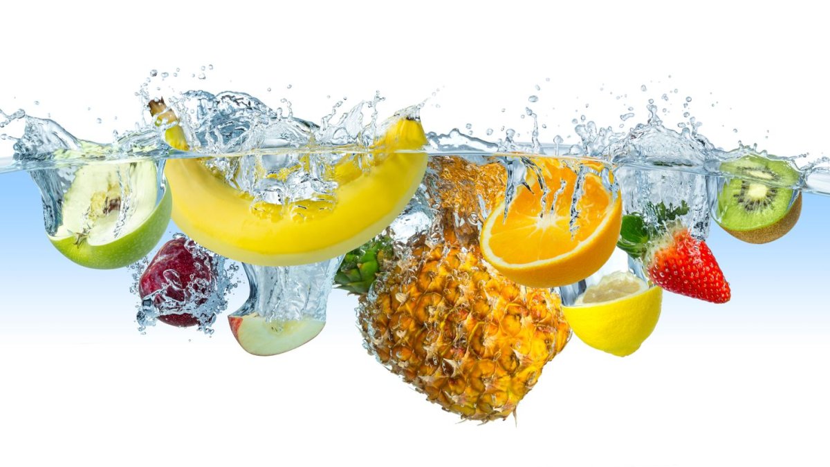 Фартук для кухни фрукты в воде