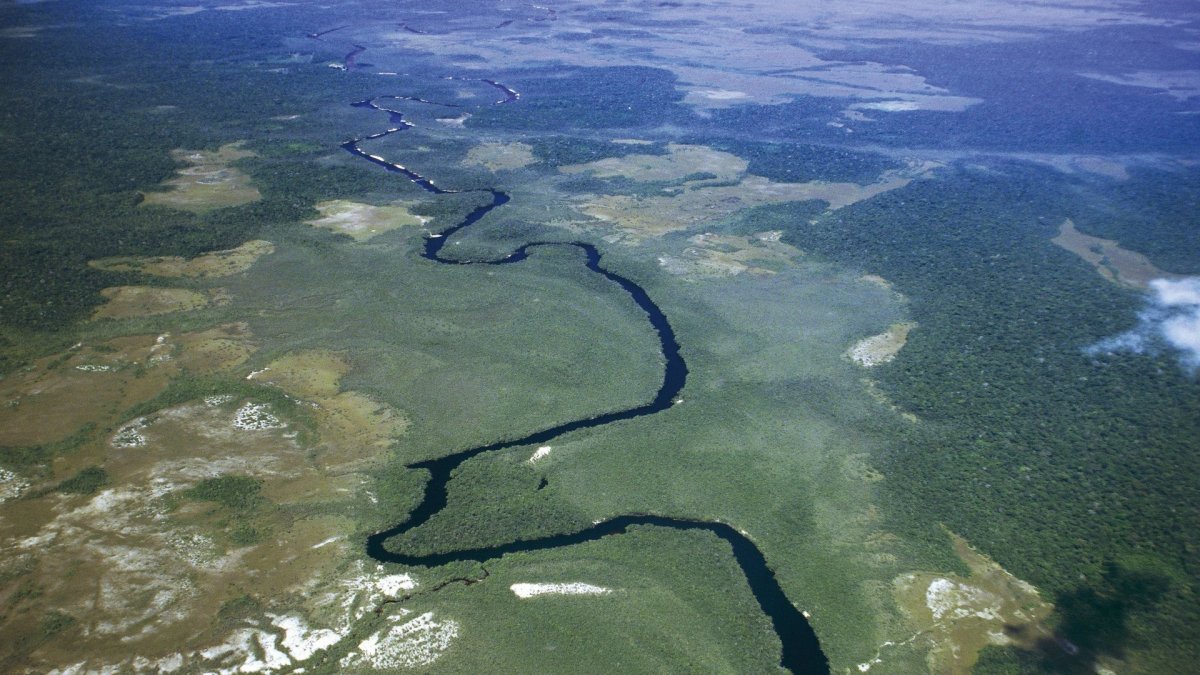 Река Амазонка — ; река Ориноко — .