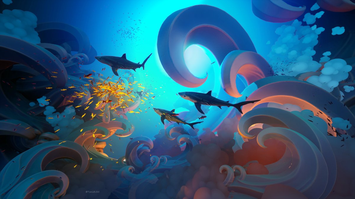 4к обои на рабочий стол 3840x2160 Underwater