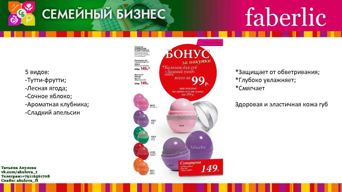 Фаберлик Тутти фрутти