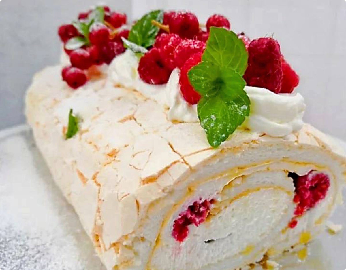 Меренговый рулет Павлова