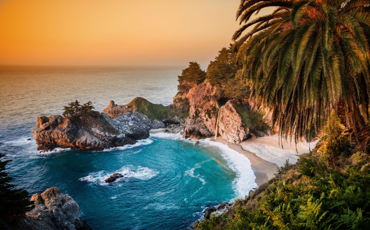 Калифорния водопад MCWAY Falls