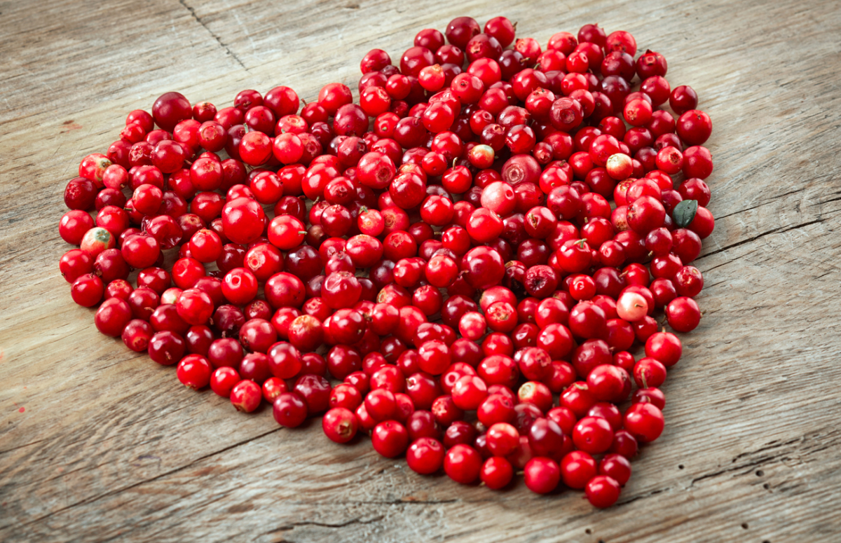 Сердце из клюквы