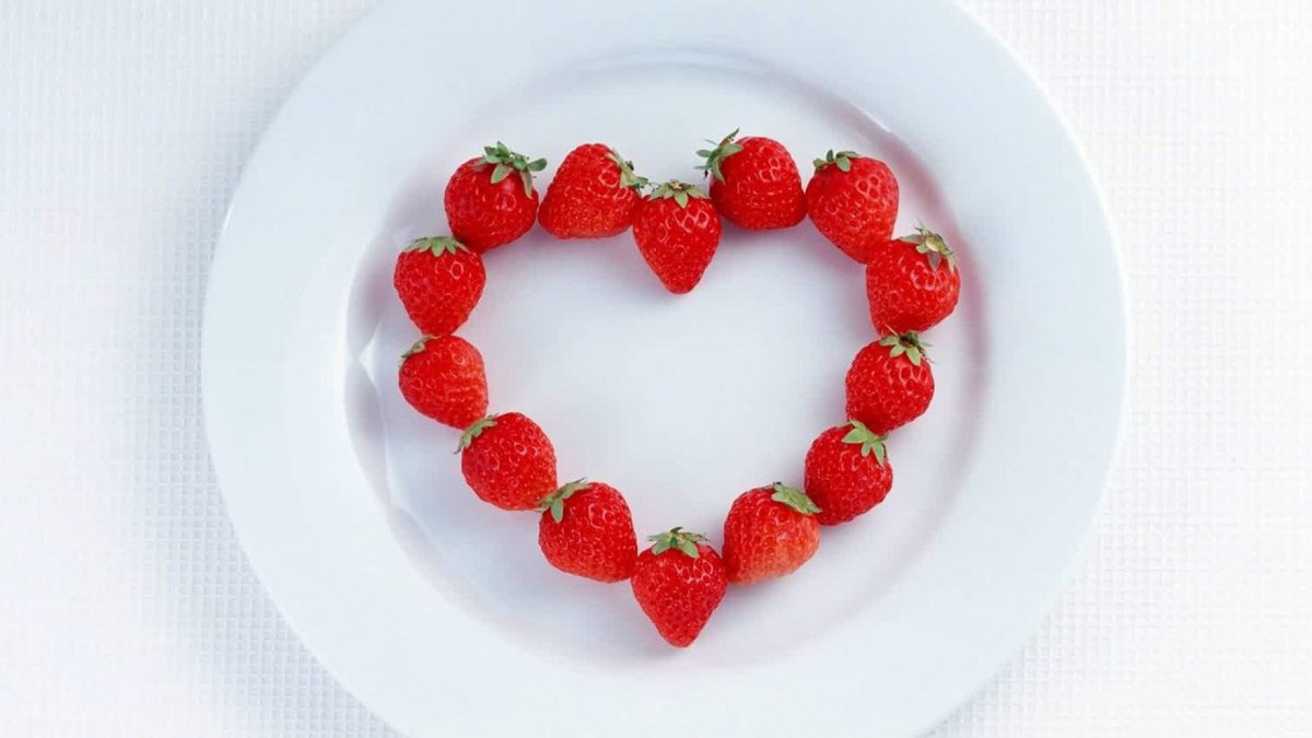 Сердце из еды