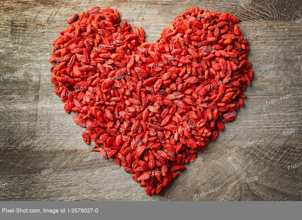 Berries in Shape of Heart