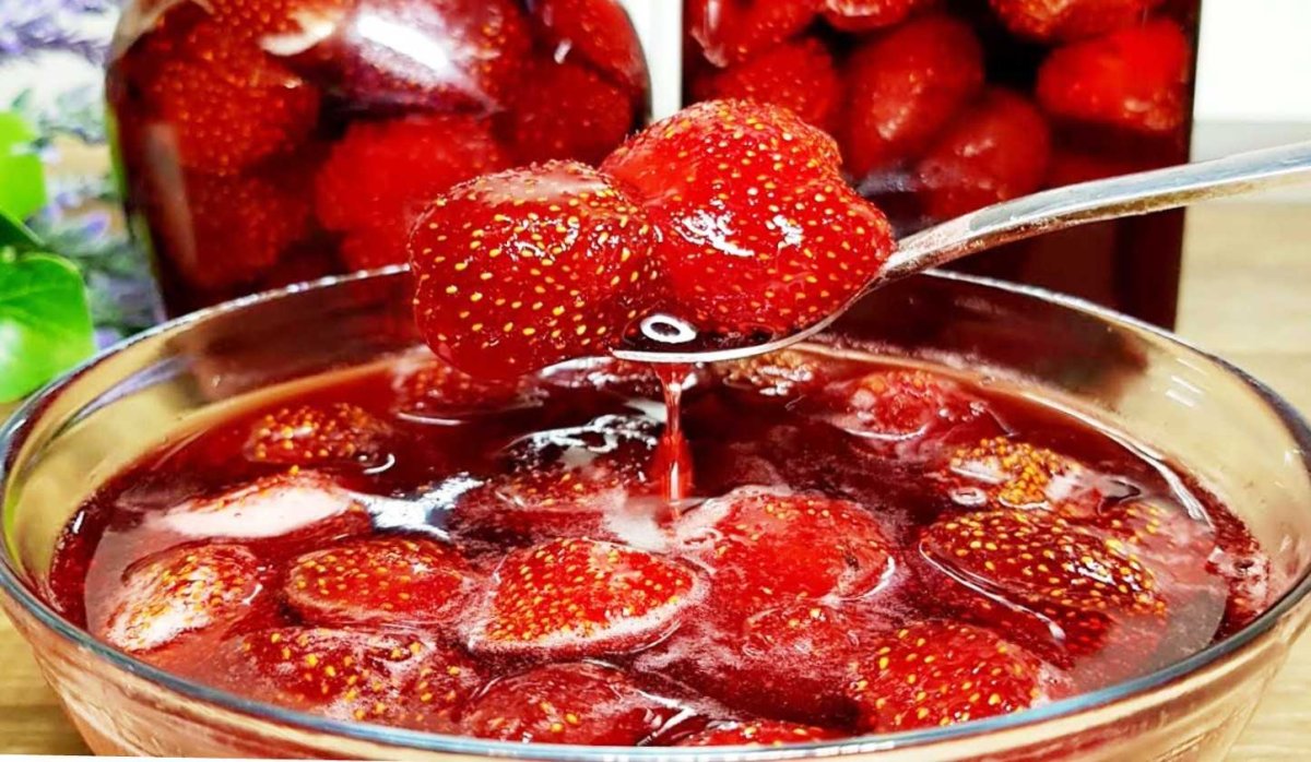 Клубничное варенье без варки