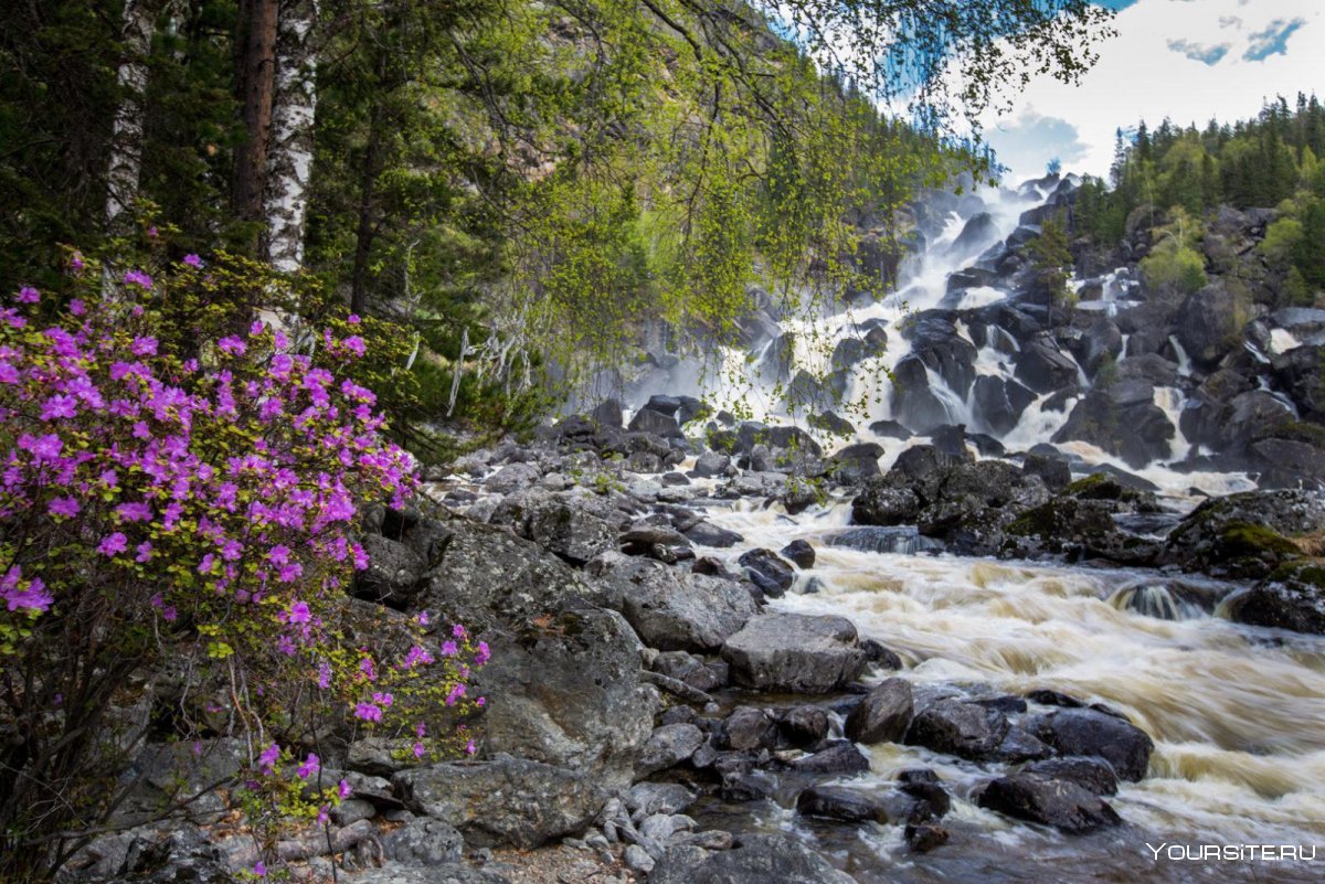 Корбу водопад горный Алтай