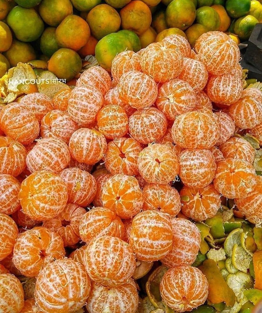 Мандарины много