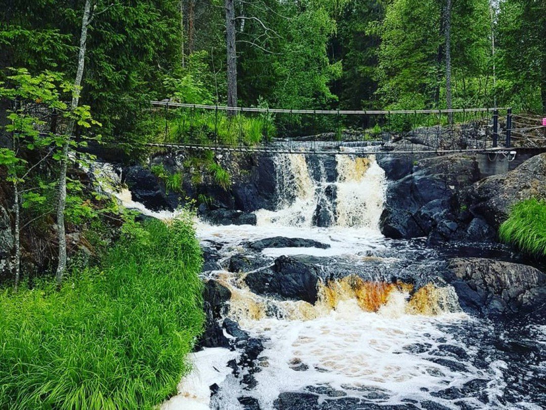 Водопады Ахвенкоски Карелия