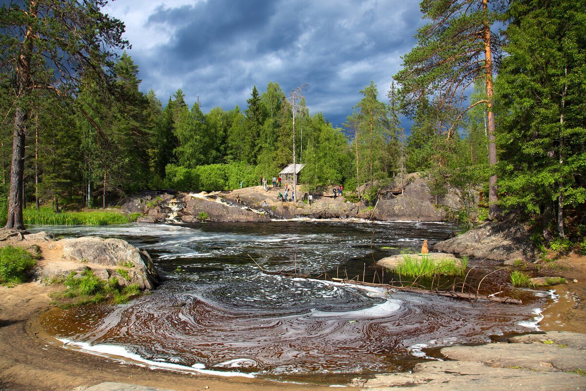 Ахинкоски водопады Карелия