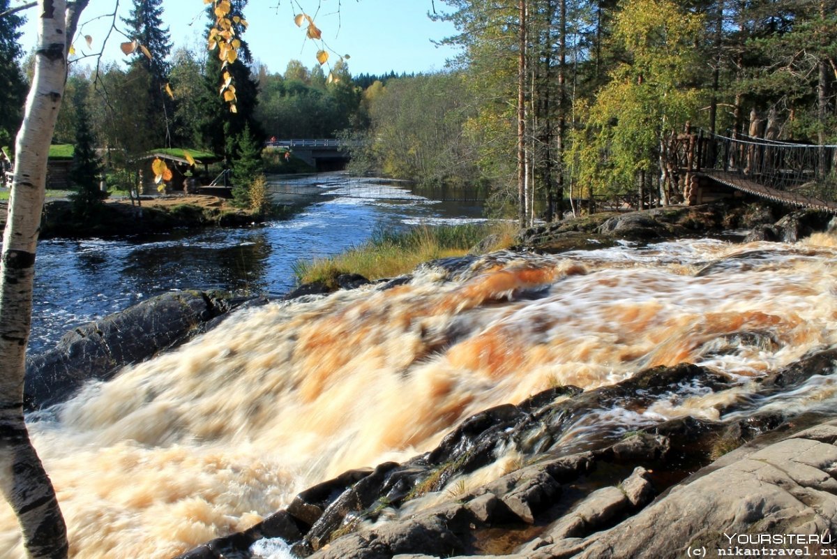 Ахинкоски водопады Карелия