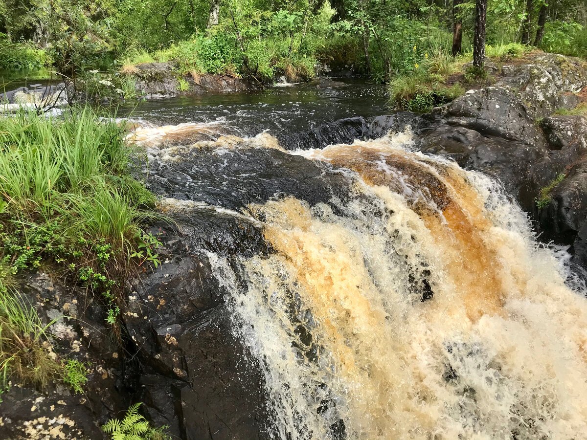 Долина водопадов Карелия Лахденпохский зимой