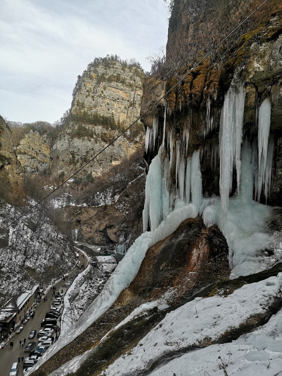 Чегемские водопады зимой