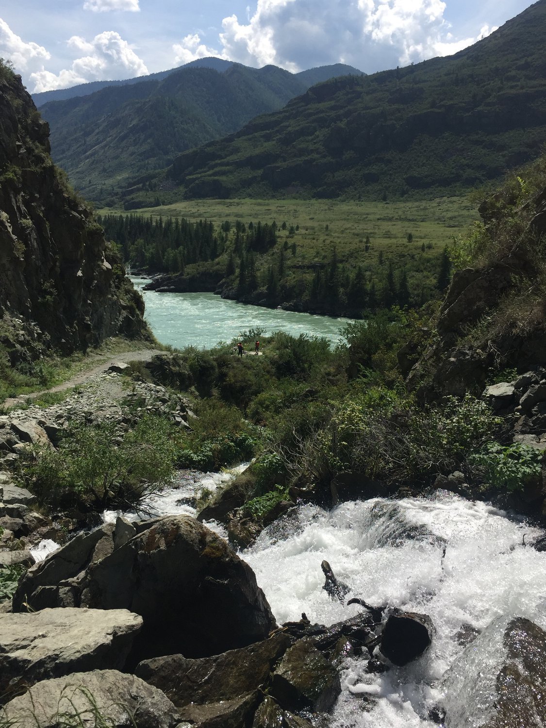 Село Куюс горный Алтай водопад