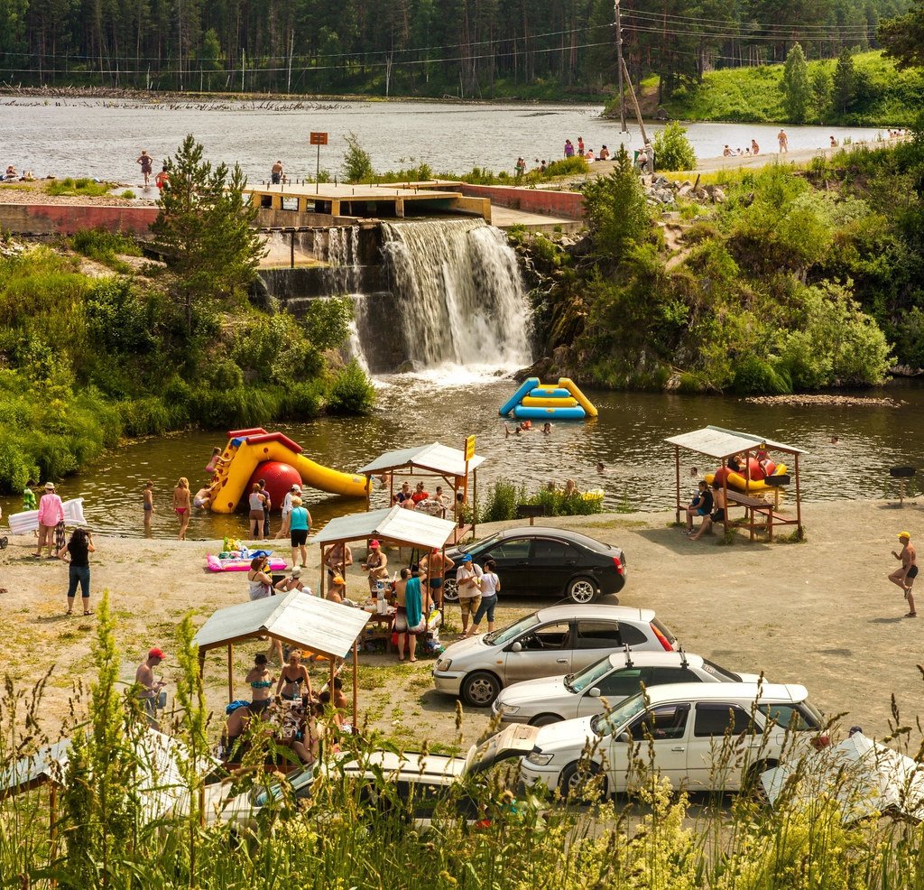 Водопад в Новосибирской области Карпысак