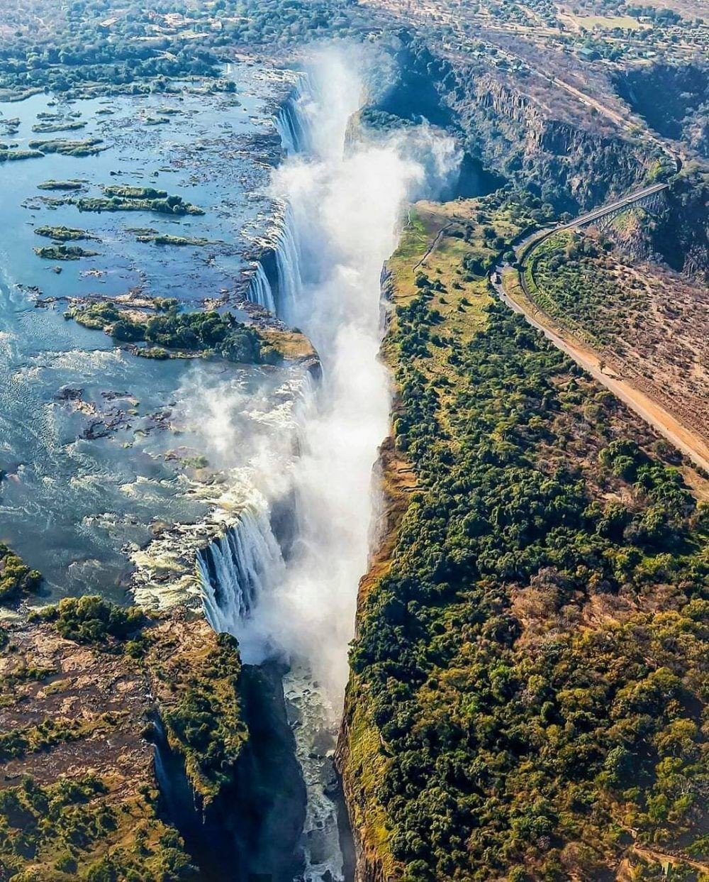 Самый высокий водопад в африке